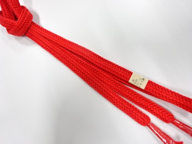 未使用品　正絹　手組帯締め